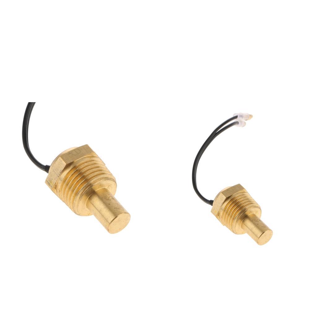 2  Truck Water Temp Temperature Sensor 21mm Head 1/2 Sensor