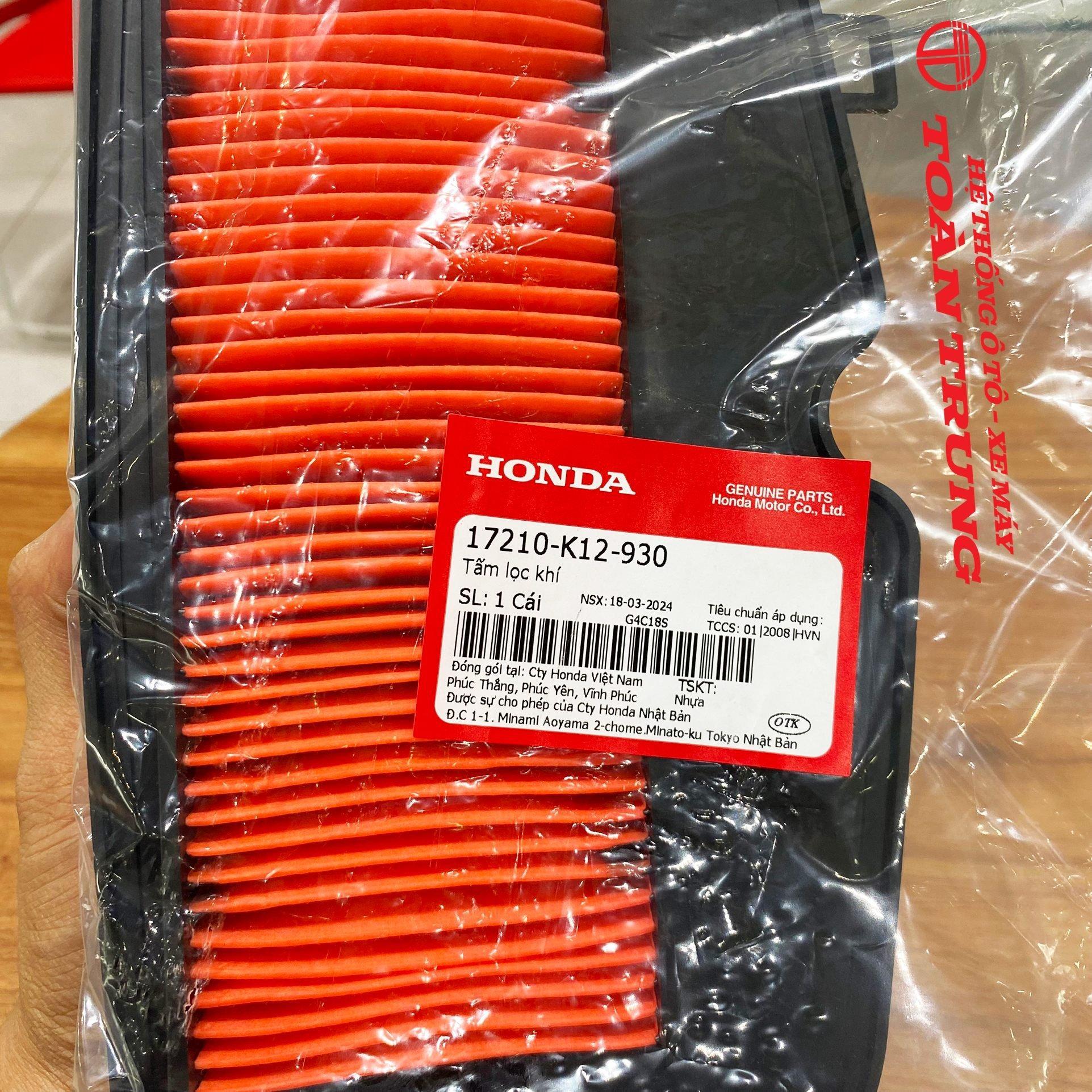 Tấm lọc gió LEAD 125 (2013-2015) chính hãƞg Honda &quot;17210K12900&quot;