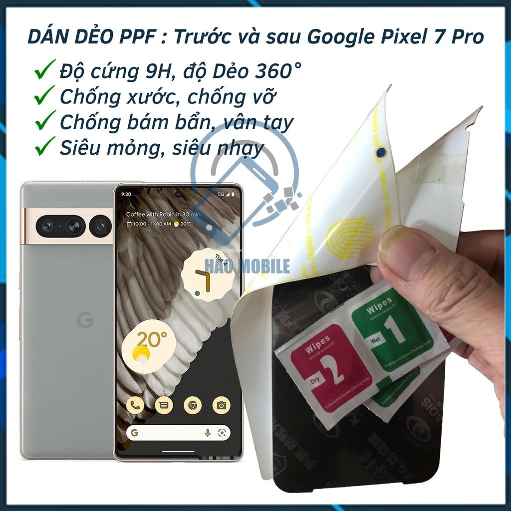 Dán dẻo PPF mặt trước, mặt sau cho Google Pixel 7 Pro  trong suốt và chống nhìn trộm