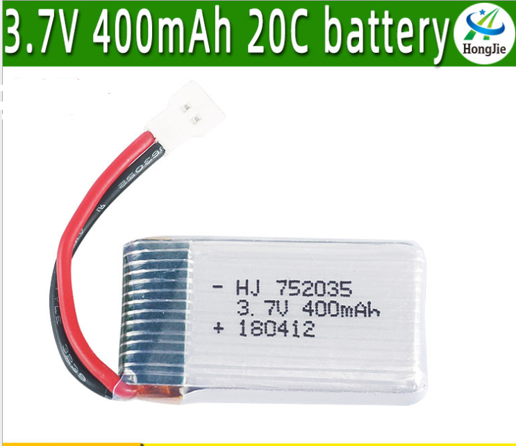 Pin 3.7v 400mah Pin sac đồ chơi máy bay có mạch bảo vệ xả 25c