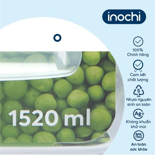 Hộp thuỷ tinh chữ nhật Inochi - Nikko 1520 ml