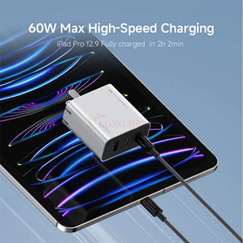 Cáp USB Type-C to Type-C Cuktech 1.5m 60W CTC315P - Hàng chính hãng