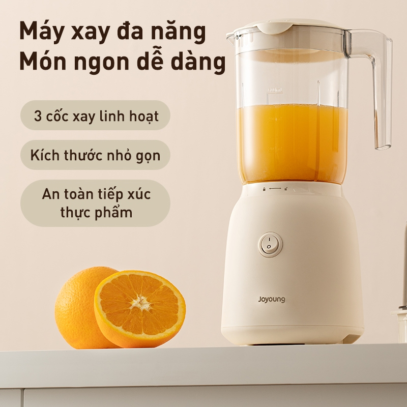 Máy xay sinh tố Joyoung JFB-621 - Dung tích 600ml, Công suất 160W, 3 cốc xay - Hàng chính hãng