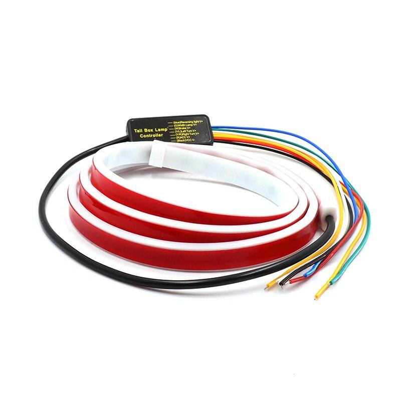 Đèn hậu LED Dải ánh sáng RGB Streamer Đèn tín hiệu quay vòng trên ô tô Dải đèn chạy dòng chảy 150cm