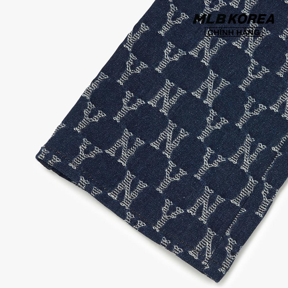 MLB - Quần jeans nữ Classic Monogram Stripe Jacquard 3FDPM0424