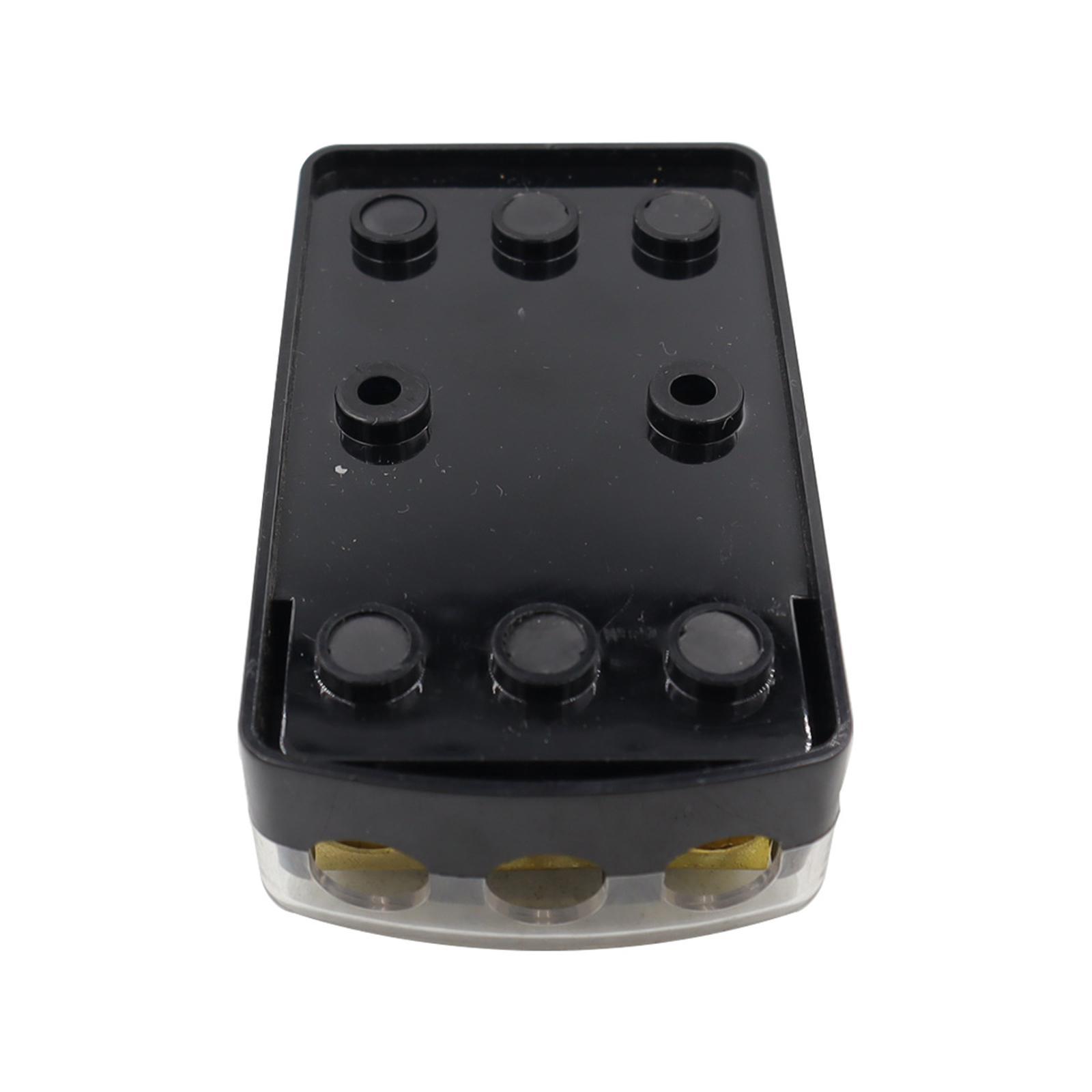 3 Way Fuse Holder Anl Fuse Box Quality 60A Zinc Alloy Replacement Easy to Install Car Accessories Fuse Distribution Block for Car Audio