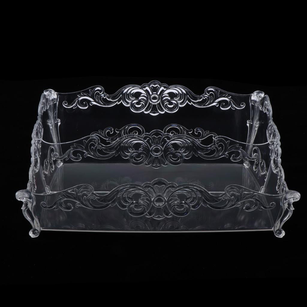 Pro Cosmetic Storage Makeup Holder Display Rack 2 Large Slots Transparent