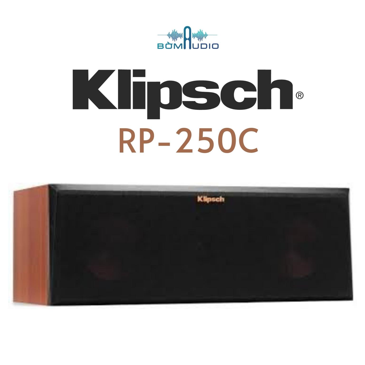 KLIPSCH RP-250C | Dòng Center Xem Phim Nghe Nhạc Reference Premiere Klipsch - Công Suất 500W x 8ohm - Độ nhạy 96dB - Tweeter Titanium LTS 25mm Hybrid Tractrix Horn Độc Quyền + 2 Loa Mid/Bass 15cm Cerametalic Phủ Copper Tinh Tế | Hàng Chính Hãng _ Mới 100%