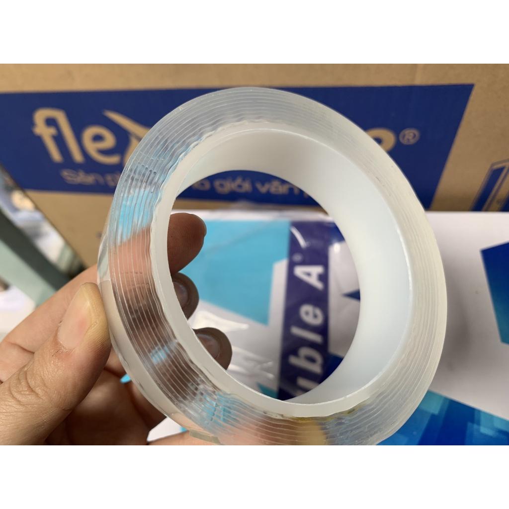 Băng keo 2 mặt trong siêu dính 24mm