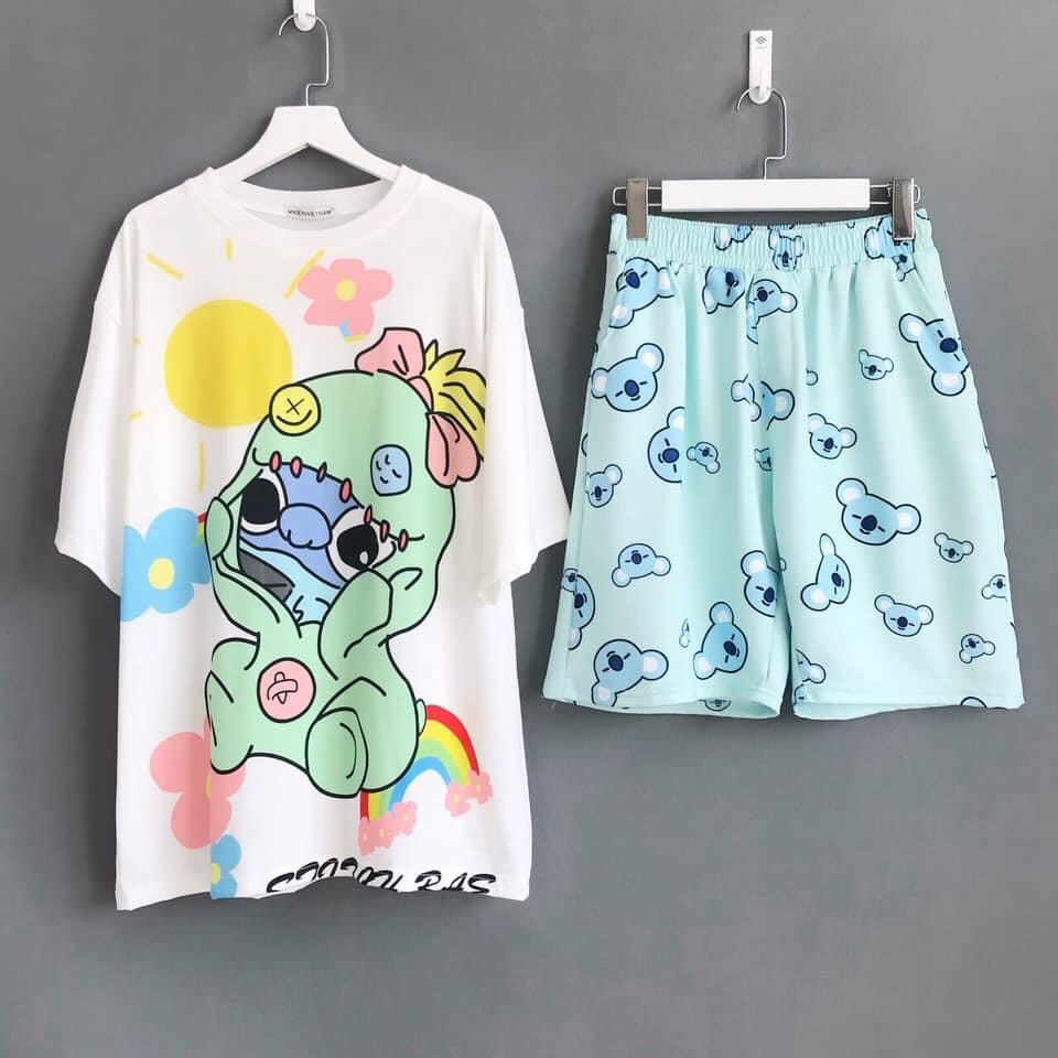 Áo tay lỡ form rộng in full 3D. Áo phông unisex. Áo tay lỡ cartoon hoạt hình. hongduyen2188