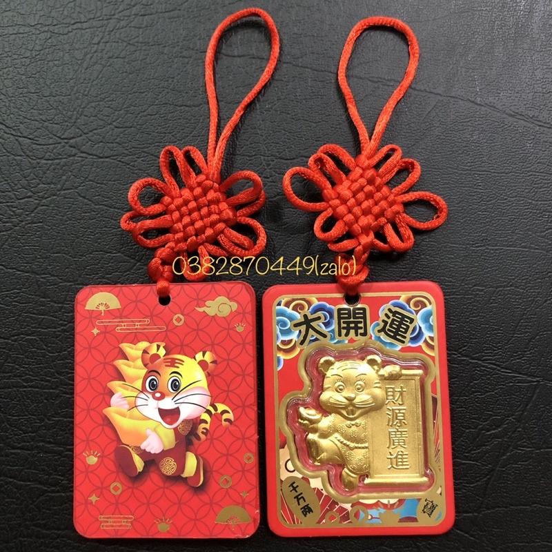 Dây Treo Con Hổ Mạ Vàng Đại Cát Đại Lợi Tặng Bao Lì Xì