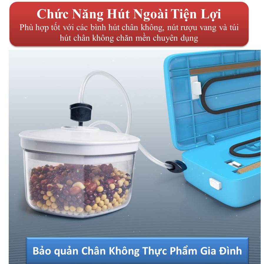 Máy Hút Chân Không Bảo Quản Thực Phẩm Gia Đình Tiện Lợi