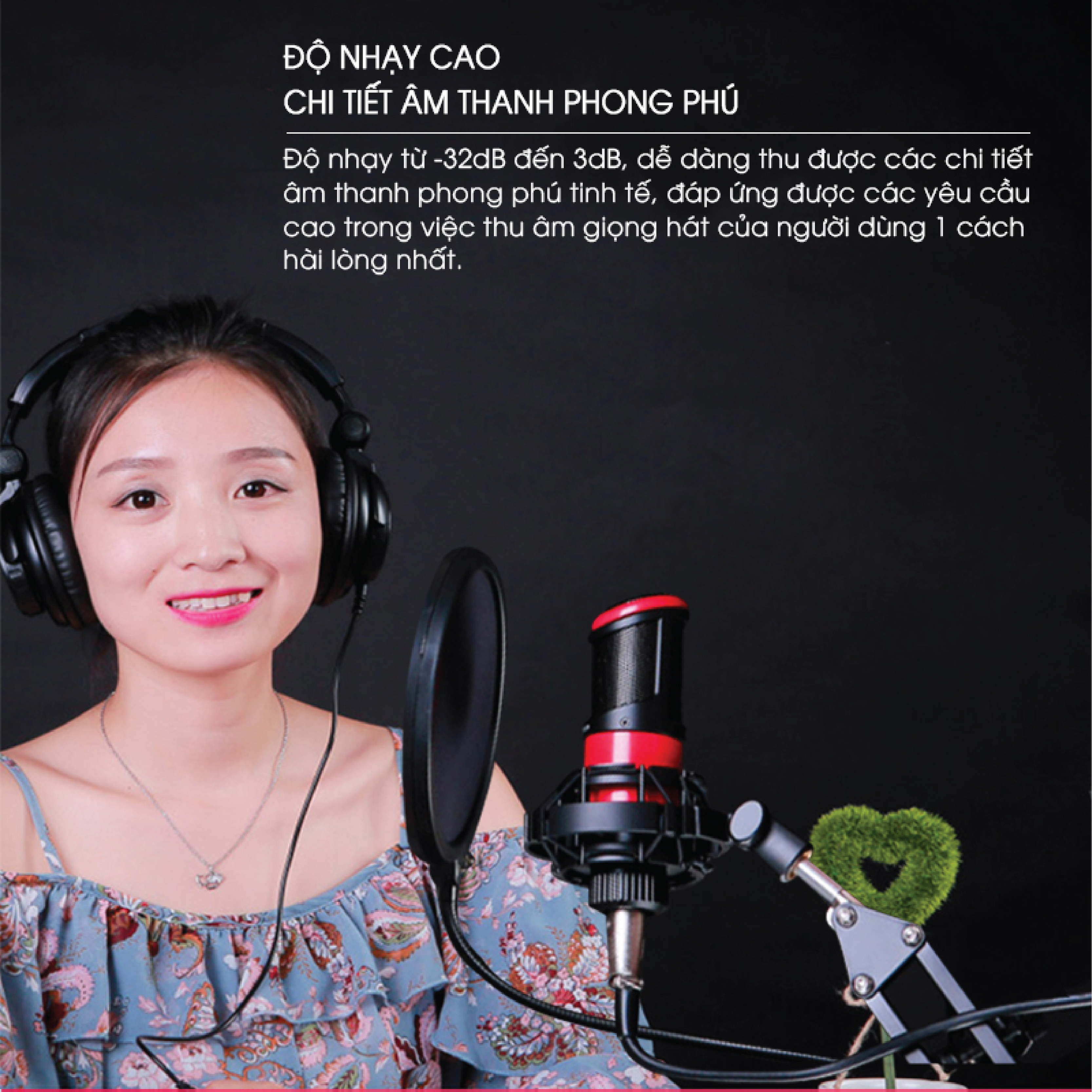 Mic thu âm Takstar PC-K320 [HÀNG CHÍNH HÃNG] - Micro hát karaoke - Mic livestream PC K320 - Mic PC K320 Takstar