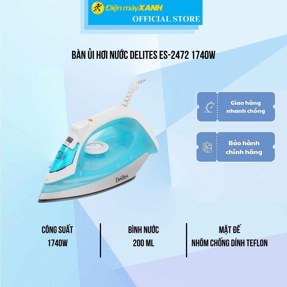 Bàn ủi hơi nước Delites ES-2472 1740W - Hàng Chính Hãng