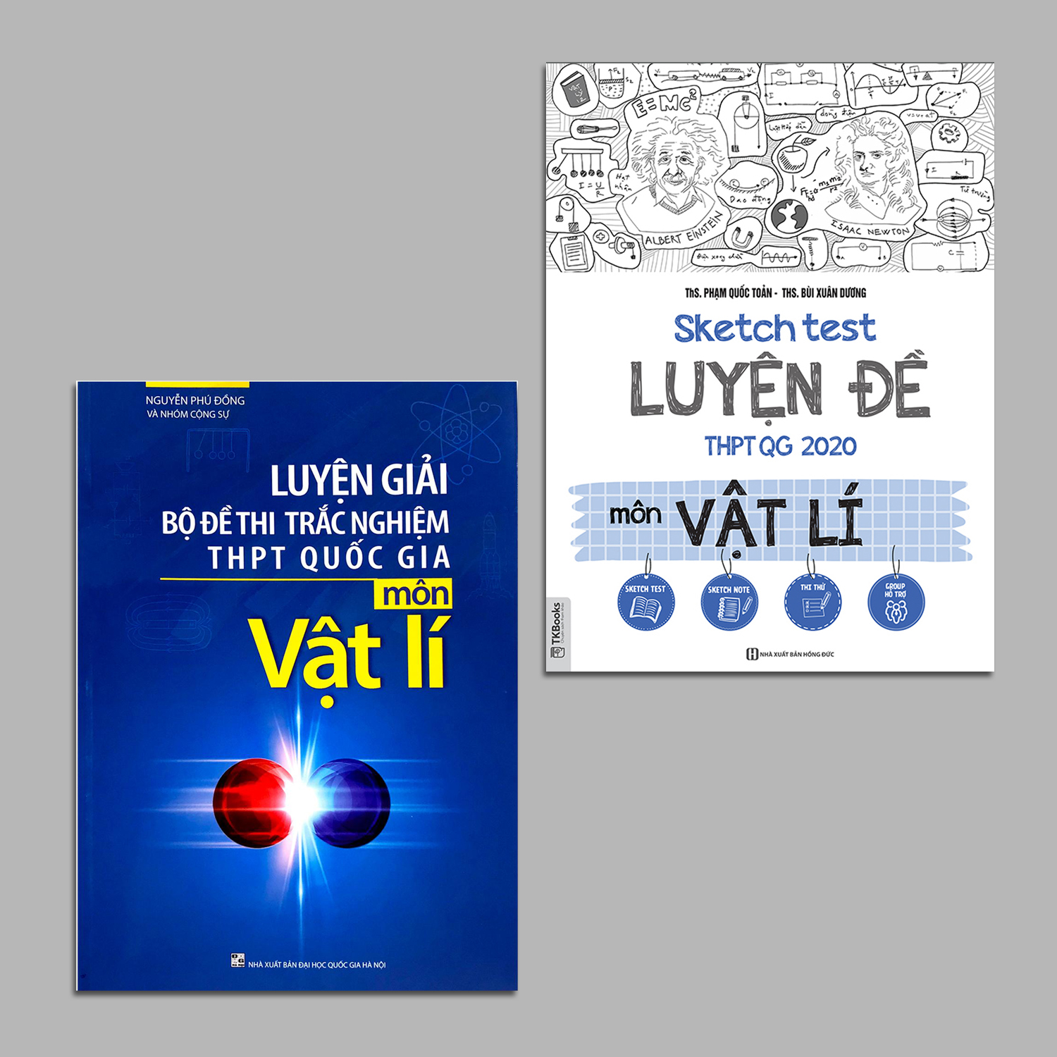 Combo 2 cuốn Luyện thi môn Vật lí: Sketch Test Luyện Đề THPT QG 2020 môn Vật Lí + Luyện giải bộ đề thi trắc nghiệm THPT quốc gia môn Vật Lý