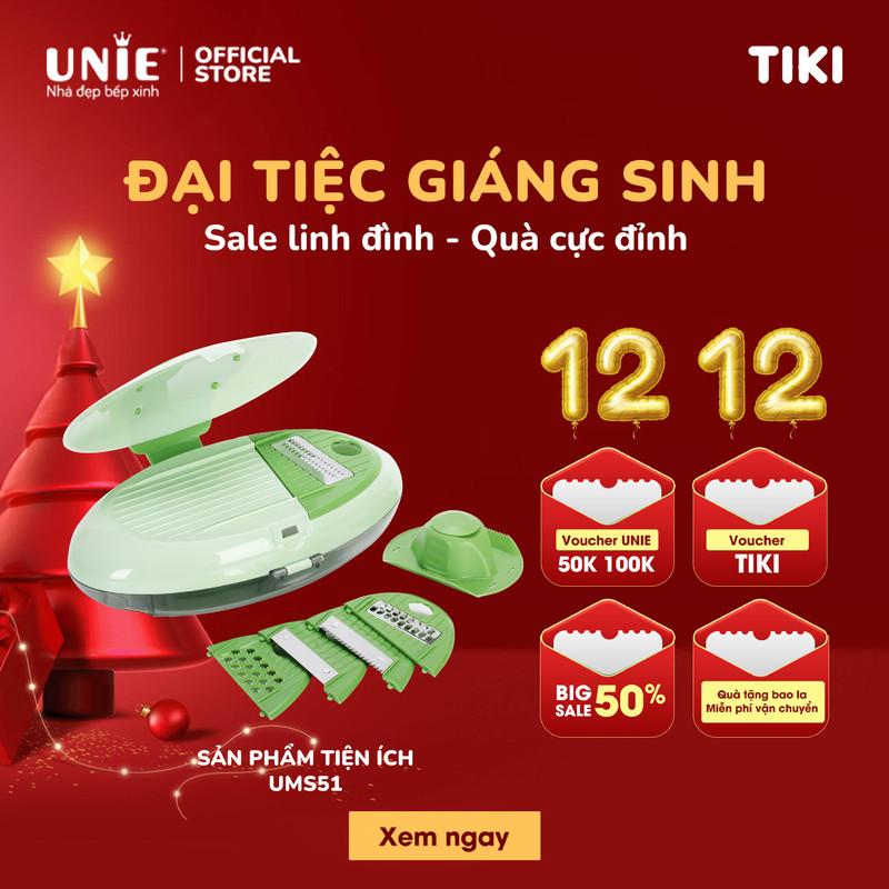 Bộ xay cắt thực phẩm đa năng Unie UMS51, Thay thế 5 dụng cụ cắt thái thực phẩm,Tạo hình rau củ dễ dàng,chất liệu cao cấp - hàng chính hãng