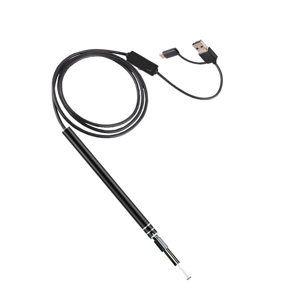 3 In 1 Visual Ear Scoop Ear Borescope 5.5mm Lens 6LED Adjustable Light 1.0MP