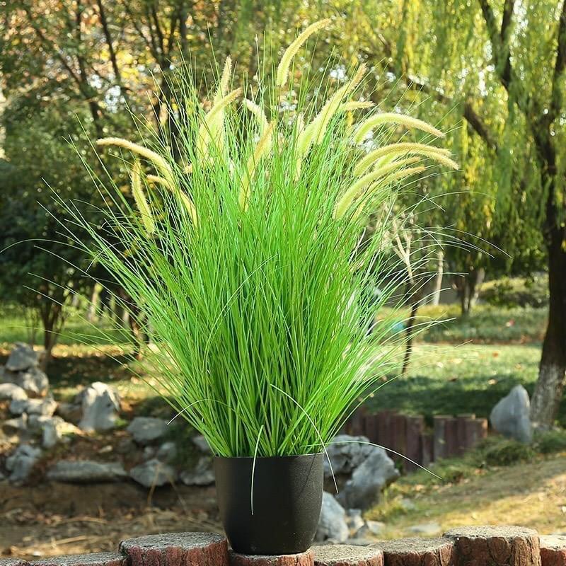 Cây giả decor cành cỏ lau giả cao cấp