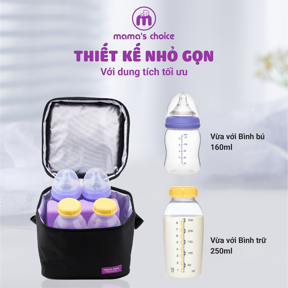 Túi Đá Khô Trữ Sữa Mama’s Choice, Bảo Quản Lạnh Sữa Mẹ Đến 14 Giờ, Giữ Nhiệt Bình Sữa, Đựng và Giữ Ấm Đồ Ăn Cho Mẹ & Bé