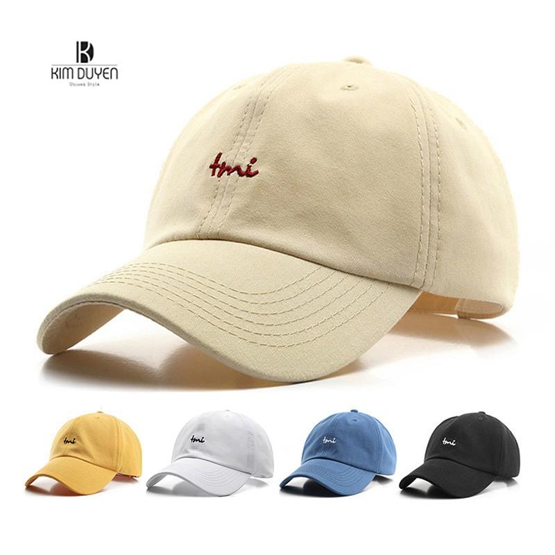 Mũ Lưỡi Trai Thêu Chữ TMI Phong Cách Ulzzang Form Unisex Nam Nữ Cao Cấp Hàng Quảng Châu