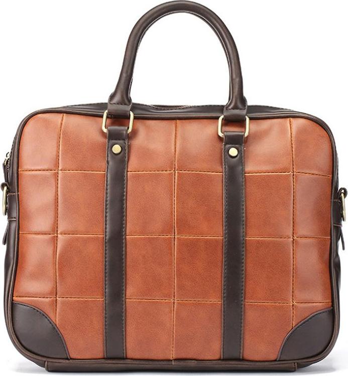 Men's Business Tote Laptop Briefcase Crazy horse leather