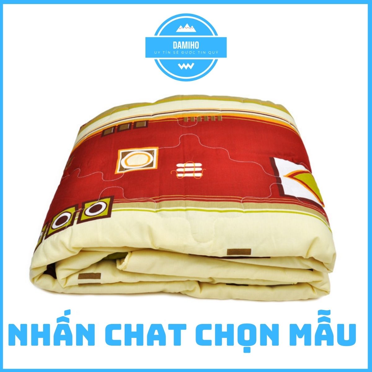 Chăn ngủ cotton chần gòn dày mát Chăn mền chăn hè cotton hàng VN cao cấp (160 x 200cm)