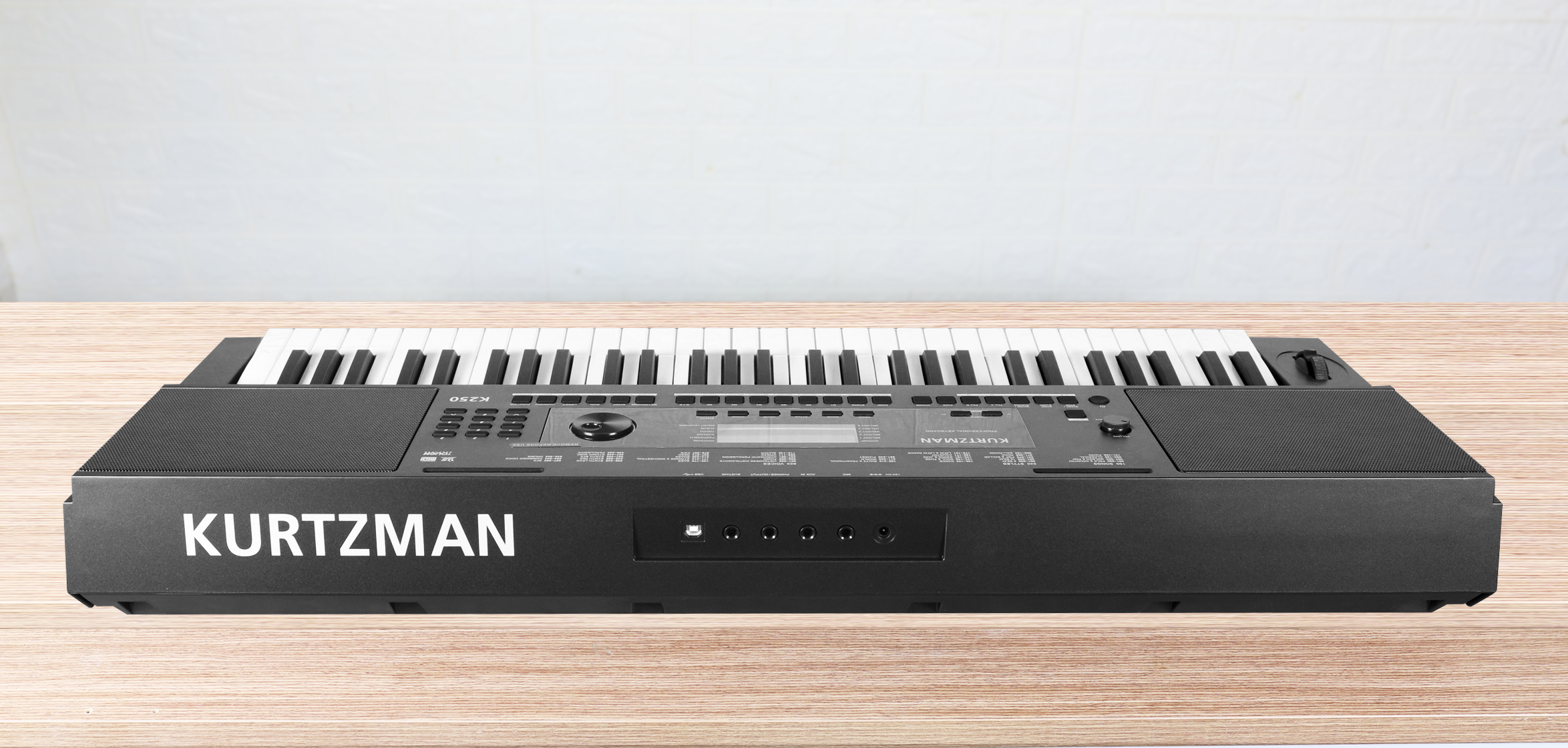 Đàn Organ điện tử/ Portable Keyboard - Kzm Kurtzman K250 - Perfect for Learning & Performing - Màu đen (BL) - Hàng chính hãng