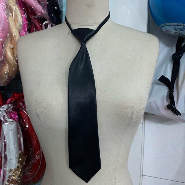 Ca vạt nam sinh thắt sẵn dài 35cm ngang 5cm