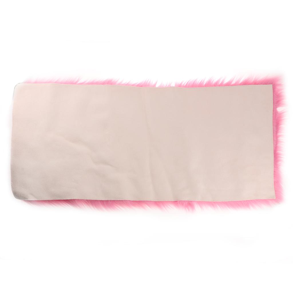 Thảm Len Lông Mịn Nhân Tạo Trải Sàn, Đệm Ghế 40x90cm