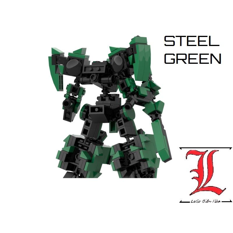 Đồ chơi lắp ráp Moc Mech Robot Steel Green