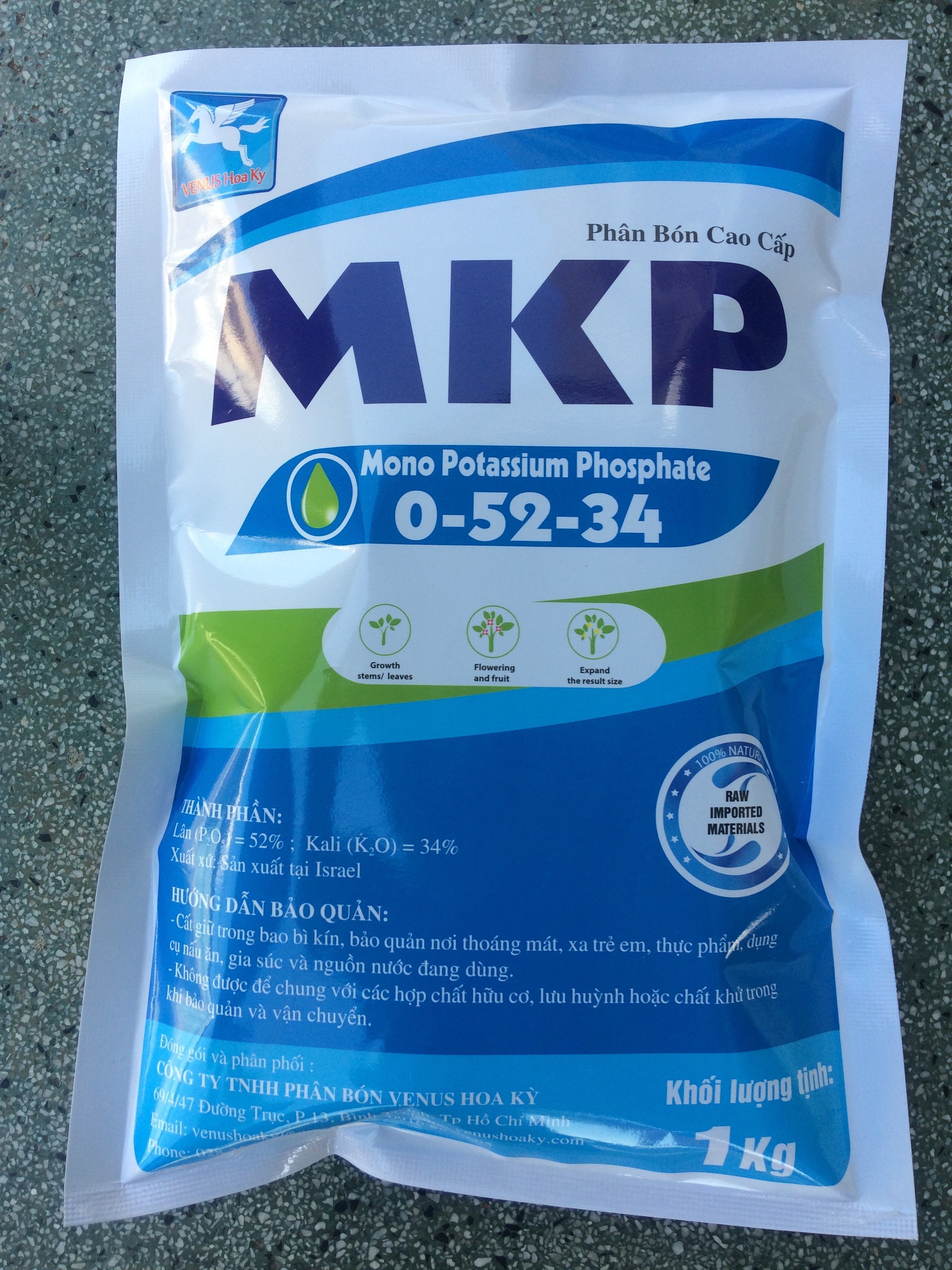 Phân bón MPK bao 1kg, giúp kích thích rễ phát triển, tăng cường khả năng hấp thụ phân bón