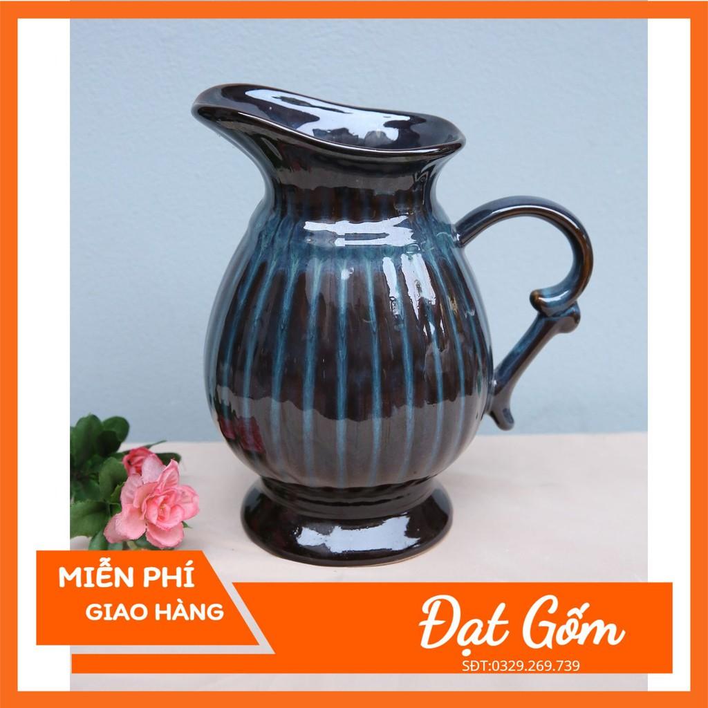 Lọ hoa bình hoa tay cầm - 4 mẫu mới dáng bình sữa men hỏa biến - gốm sứ Bát Tràng