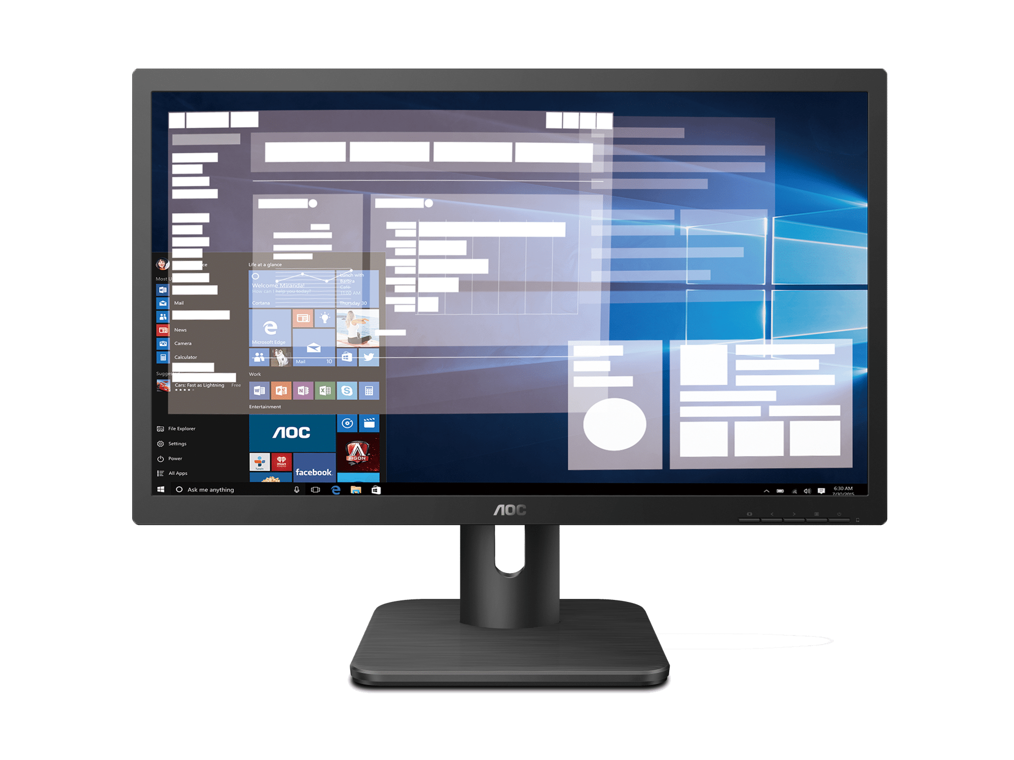 Màn hình LCD AOC 22E1H (21.5 inch/1920 x 1080/TN/60Hz/5 ms) - Hàng Chính Hãng