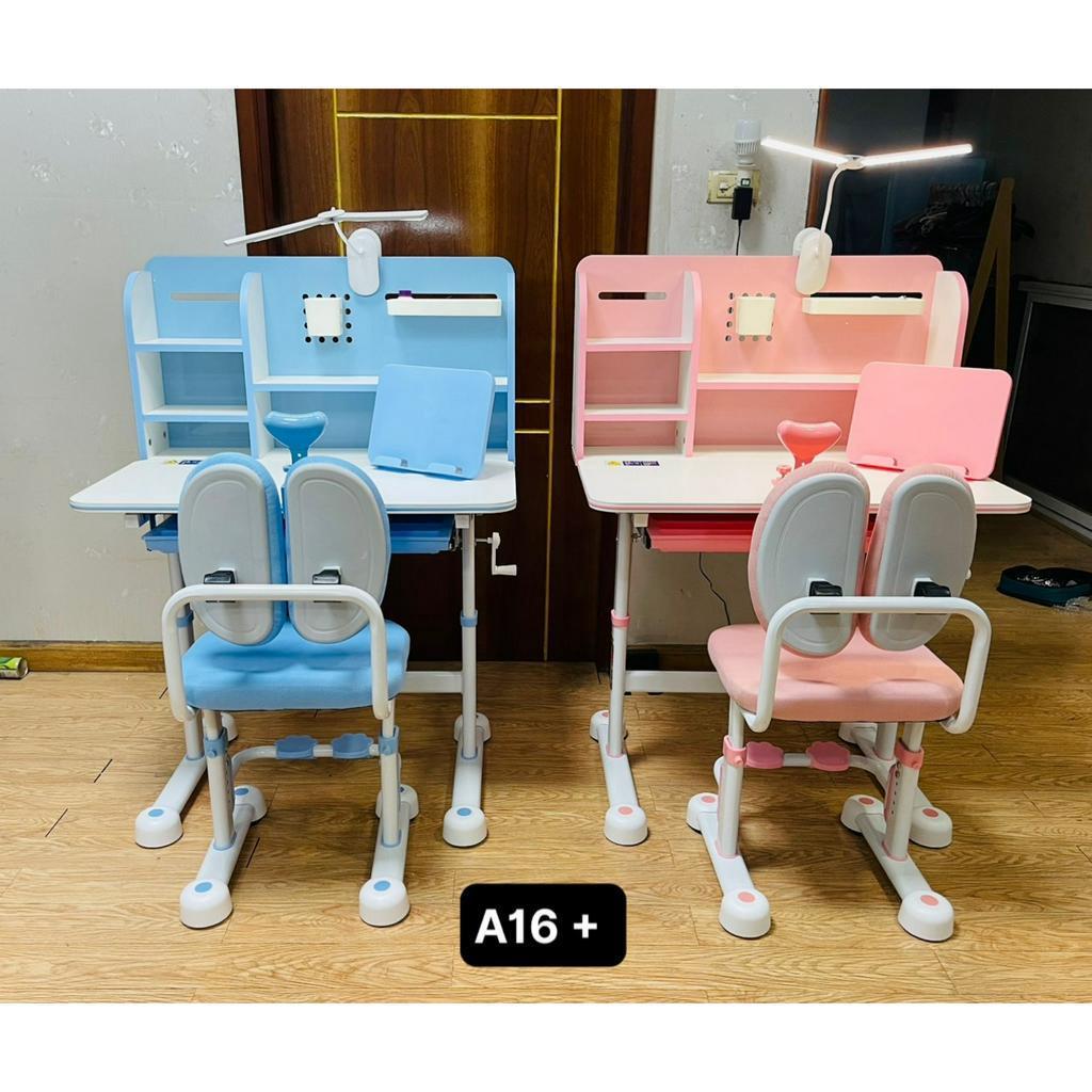 BỘ BÀN GHẾ HỌC SINH A16+ CHỐNG CẬN CHỐNG GÙ KÈM QUÀ TẶNG.