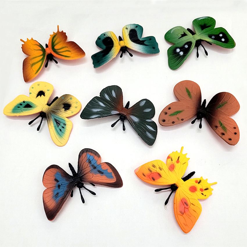 Đồ chơi 8 con Bươm Bướm Butterfly Safari 6cm xinh xắn độc đáo trang trí bàn học