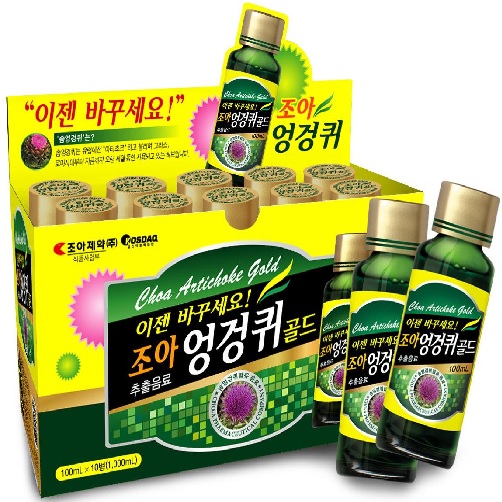 Combo 05 Lọ nước uống giải rượu CHOA Artichoke Gold (05 Lọ) Hàn Quốc