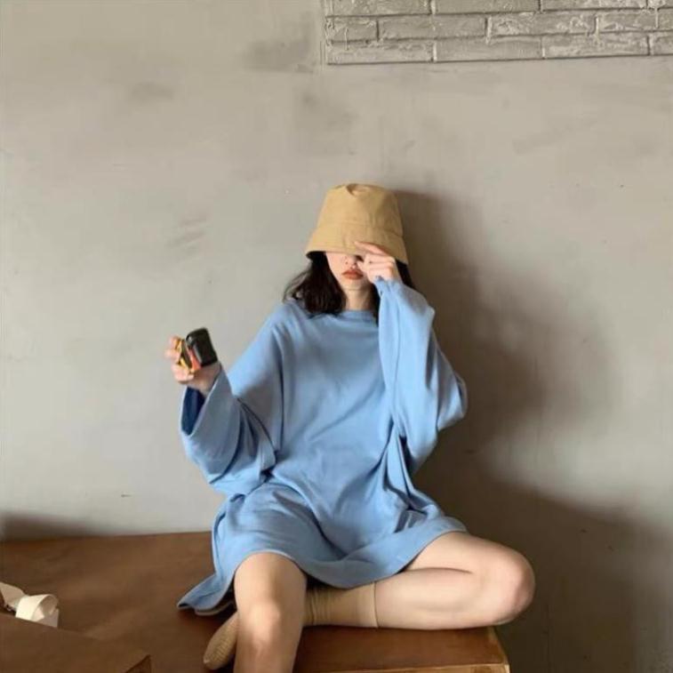 Áo thun tay dài form rộng unisex Wind Basic Long Tea sweater phong cách Ulzzang Wind