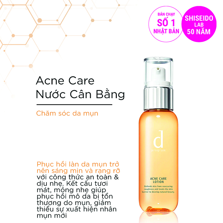 Nước cân bằng D Program làm mềm và cải thiện tình trạng mụn trên da Acne Care 125ml