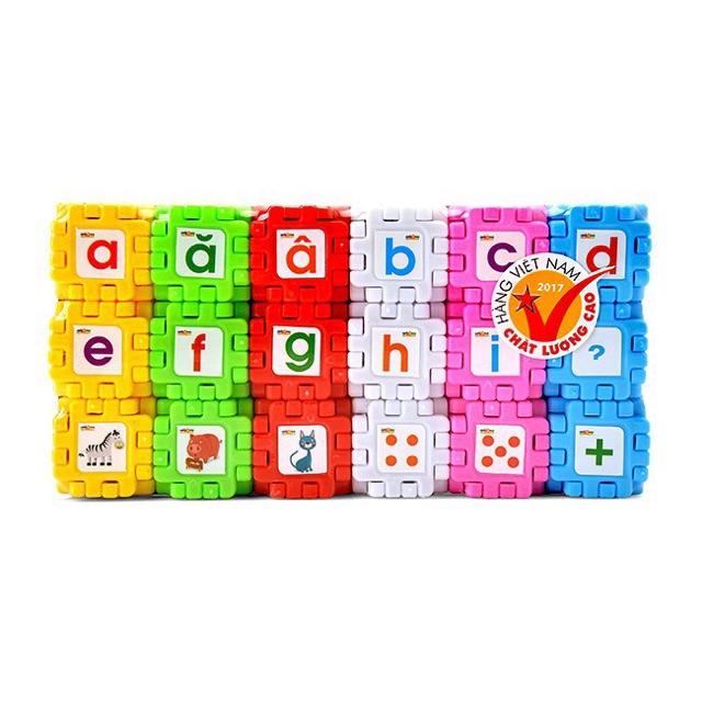 Xếp hình các miếng vuông nhiều chi tiêt - kích cỡ miếng 6x6cm giá rẻ