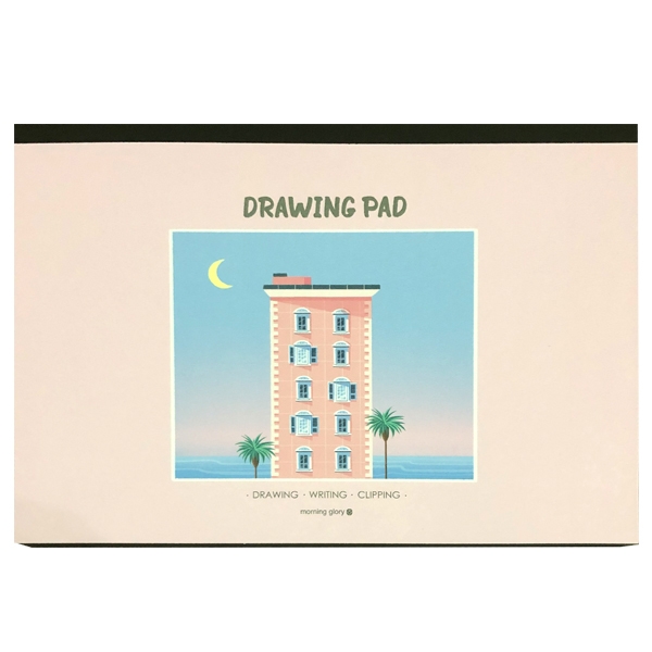 Detachable Drawing Pad 2 (257*182Mm) - Morning Glory -81209 - Hồng Nhạt