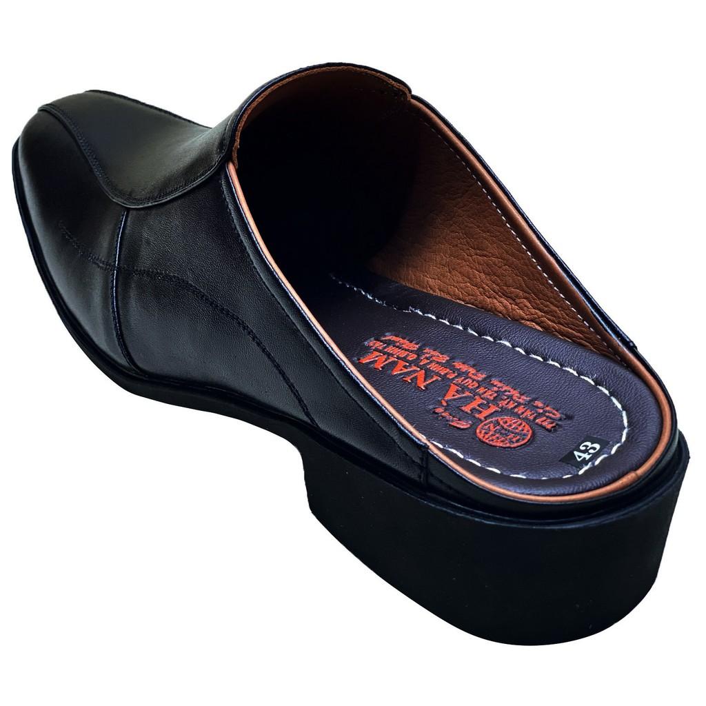 Dép Bít Mũi Nam HÀ NAM Da Bò Thật Cao Cấp GSB2039C
