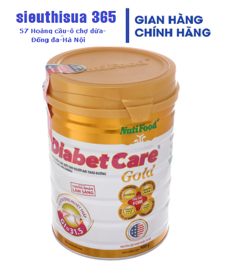 Sữa Bột Diabet Care Gold Nutifood Loại 900G Giành Cho Người Tiểu Đường