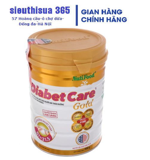 Sữa bột Diabet Care Gold Nutifood loại 900g giành cho người tiểu đường