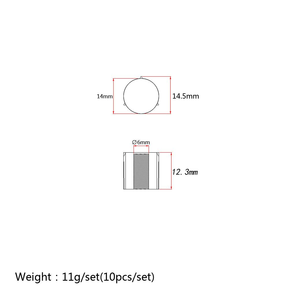 10 Pieces Guitar Bass Replacement Control Knobs Caps String Instrument Parts