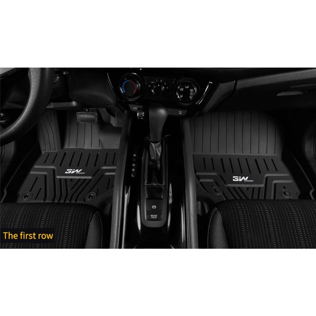 Thảm lót sàn xe ô tô HONDA CRV 2018- đến nay Nhãn hiệu Macsim 3W chất liệu nhựa TPE đúc khuôn cao cấp - màu đen