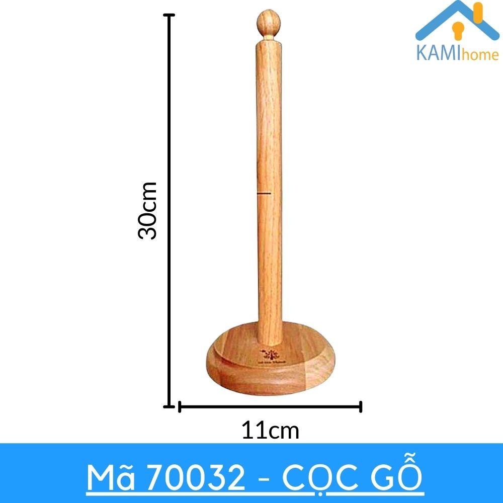 Cọc gỗ cắm Cuộn giấy lau màng bọc thực phẩm loại Dài 30cm cho nhà bếp mã 70032