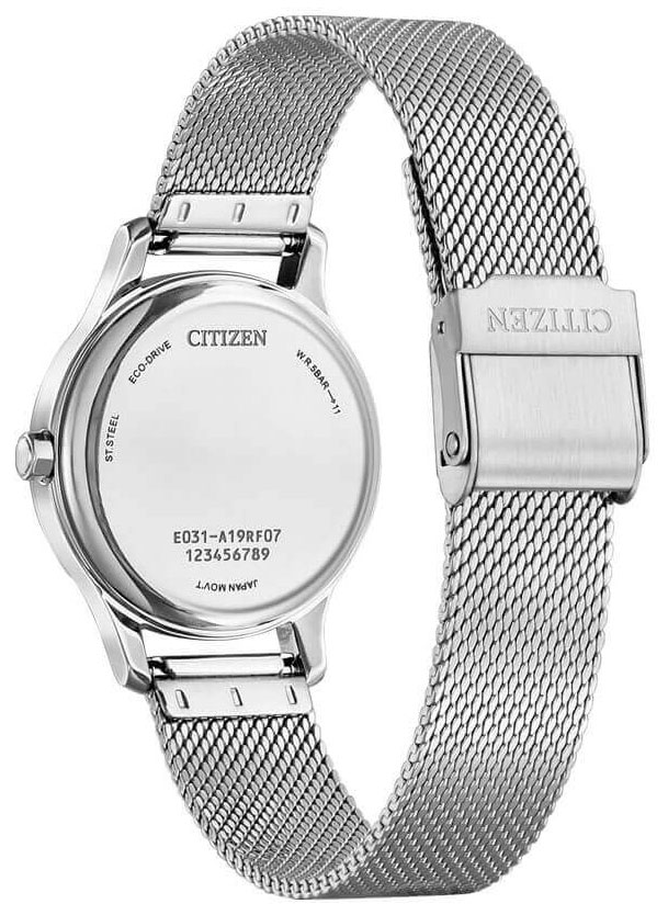 Đồng Hồ Nữ Citizen Dây Kim Loại Máy Eco-Drive EM0899-81A - Mặt Trắng (30.5mm)