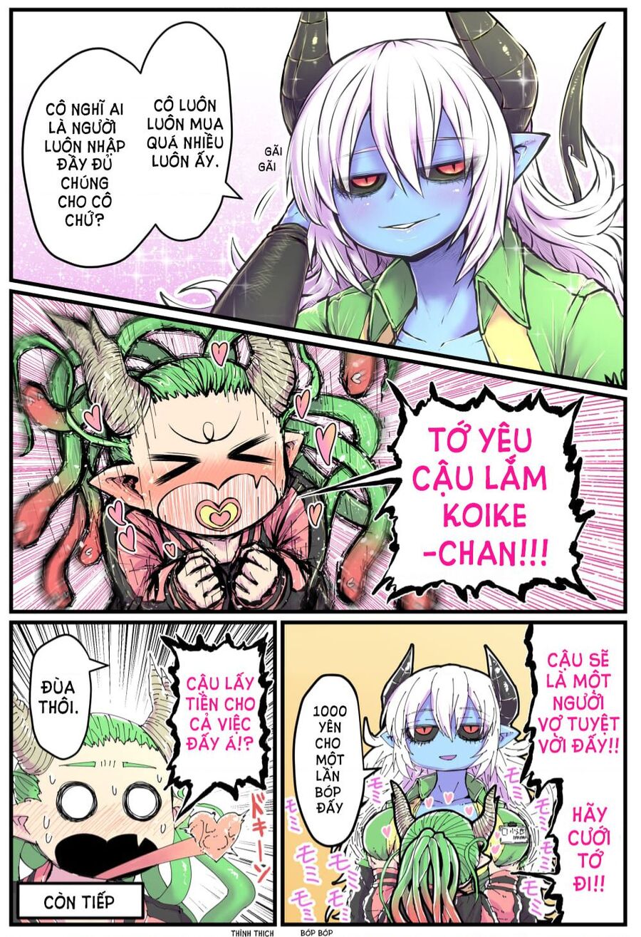 cô nàng nhân viên da xanh ở cửa hàng tiện lợi và bạn của cô ấy chapter 1 4