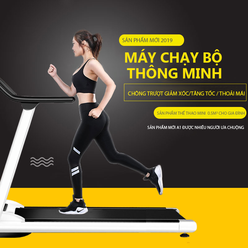 Máy chạy bộ có thể gấp gọn không tiếng ồn cho hộ gia đình, 0.75mã lực, yên tĩnh chống xóc chống rung, tiết kiệm điện, dễ cất gọn không tốn diện tích