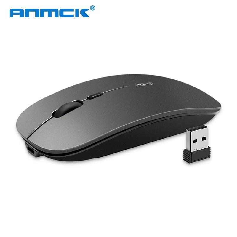 Chuột Không Dây Di Động 2.4Ghz 1600DPI Chuột Máy Tính USB Sạc Im Lặng Kinh Doanh Nhà Văn Phòng Mini PC Chuột Cho Laptop